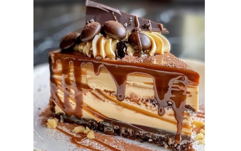 روش تهیه چیزکیک قهوه با پایه کیک روش تهیه چیزکیک قهوه با پایه کیک